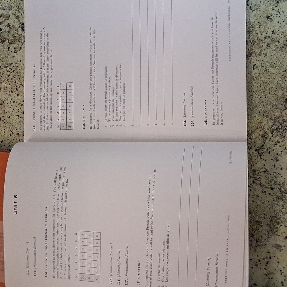 A-LM French Level One Vintage TextBook Exercise Book - Picture 13 of 13